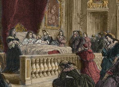 Śmierć Ludwika XIV w Wersalu, 1 września autorstwa Anonymous Anonymous