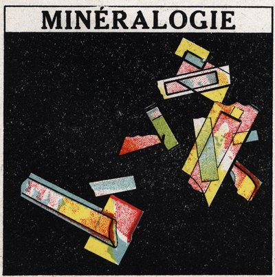 Podwójne załamanie: mineralogia. Anonimowa ilustracja z 1925 r. Ze zbiorów prywatnych. autorstwa Anonymous Anonymous