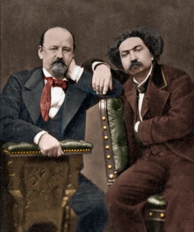Emile Erckmann (1822-1899) i Alexandre Chatrian (1826-1890) autorstwa Anonymous Anonymous