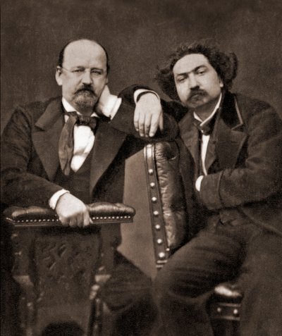Emile Erckmann (1822-1899) i Alexandre Chatrian (1826-1890) autorstwa Anonymous Anonymous