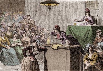 Rewolucja Francuska 1789 - 1799, polityczny klub kobiet autorstwa Anonymous Anonymous