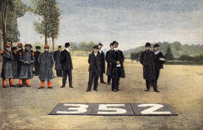 Lotnictwo francuskie: ślad tras lotniczych. Rytownictwo. Jedna z gazet „Le petit parisien” z dnia 6.11.1910. Prywatna kolekcja. autorstwa Anonymous Anonymous