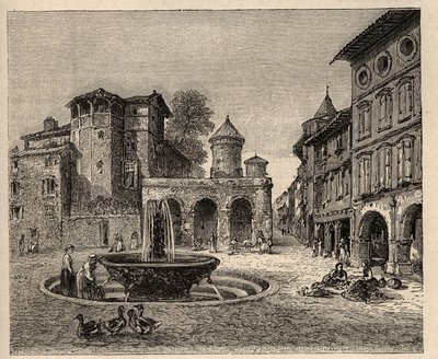 Gaillac - Tarn - Occitanie - grawer w „PATRIE” - PECTUREQUIREQUE OPIS FRANCJI W 6 TOMACH LUCIENA HUARDA - koniec XIX wieku autorstwa Anonymous Anonymous