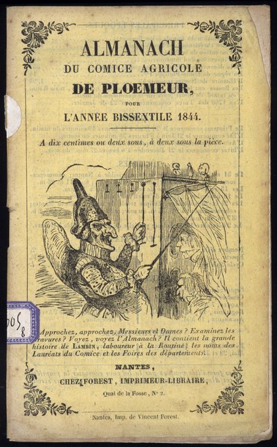 Guignol - Okładka Almanachu Comice Agricole de Ploemeur autorstwa Anonymous Anonymous