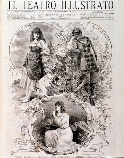 Ilustracja do Mignon, opery Ambroise Thomas (rycina autorstwa Anonymous Anonymous