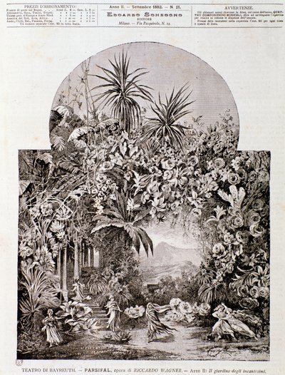 Ilustracja do Parsifala autorstwa Wagnera autorstwa Anonymous Anonymous