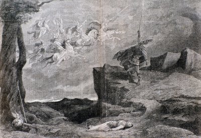 Ilustracja do opery Walkiria w Pierścieniu Nibelunga Wagnera autorstwa Anonymous Anonymous