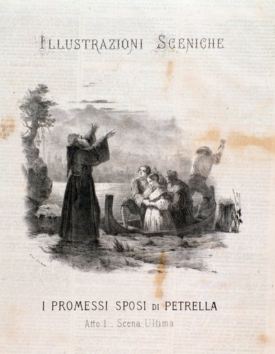 Ilustracja Narzeczonego według Manzoniego autorstwa Errico Petrella autorstwa Anonymous Anonymous