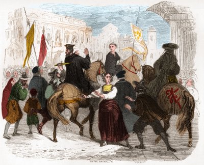 Inkwizytor Pedro (Piotr) z Arbues (1441/1442 - 1485) został ranny w Saragossie (Saragossa) 15 września autorstwa Anonymous Anonymous