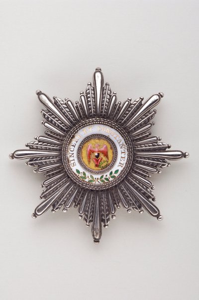 Królestwo Prus - Order Czerwonego Aiglon: płyta I klasy - wzór 1810 autorstwa Anonymous Anonymous