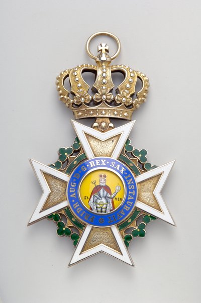 Królestwo Saksonii - Order Św. Henryka : insygnia wielkiego krzyża - 1736-1918 autorstwa Anonymous Anonymous