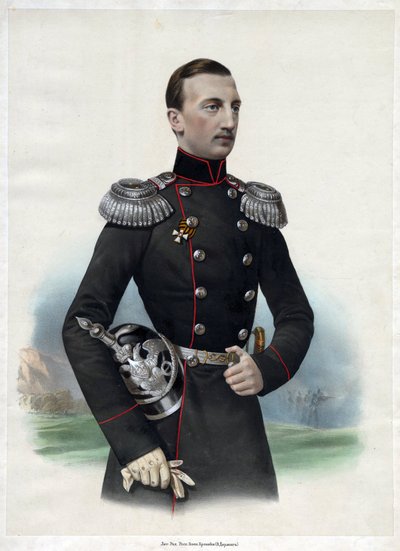 Le grand duc - Nicolas Mikhailovitch de Russie - (maison Romanov) Portret wielkiego księcia Mikołaja Nikołajewicza Rosji (1831-1891) - Anonimowy - 1860 - Litografia kolorowa - 52,6x35,5 - Kolekcja prywatna autorstwa Anonymous Anonymous