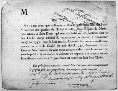 Pismo Urzędu Skarbowego w sprawie zapłaty podatków z kwietnia 1747 r. autorstwa Anonymous Anonymous