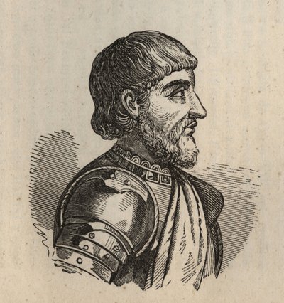 Mateusz według Viscontiego (Mathieu II Visconti) - Matteo II Visconti - 1319-1355 - grawerowanie - autorstwa Anonymous Anonymous
