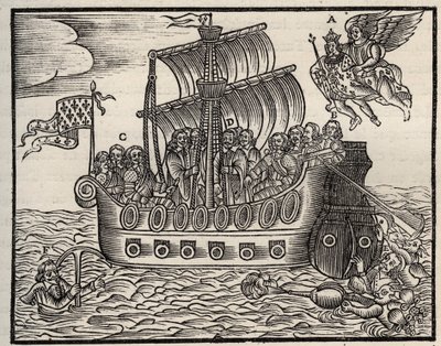 Broszura polityczna Mazarinade: pomimo Mazarina biczownicy zapewniają zbawienie państwa. około 1649. Ciężkie drewno. Prywatna kolekcja. autorstwa Anonymous Anonymous