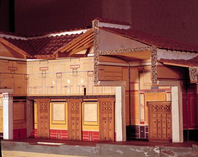 Miniatura Domu Tragicznego Poety w Pompejach. autorstwa Anonymous Anonymous