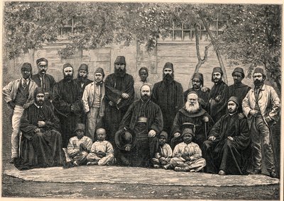 Monsignor Daniel Comboni (1831-1881) i misjonarze wyjechali z nim z Kairu do Chartumu 26 stycznia autorstwa Anonymous Anonymous