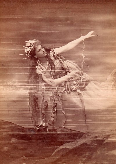 Śpiewaczka operowa Lilli Lehmann (1848-1929) jako Woglinde w operze Das Rheingold Richarda Wagnera. Bayreuth autorstwa Anonymous Anonymous