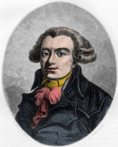 PIERRE VICTORIEN VERGNIAUD Francuski rewolucyjny mąż stanu - Portret Pierre Victorien Vergniaud (1753-1793), francuski polityk Girondin - Rycina z 1863 r. w „Czerwonej księdze - Histoire De L