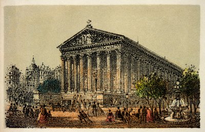 Paryż 1874: Kościół La Madeleine, kolekcja prywatna autorstwa Anonymous Anonymous