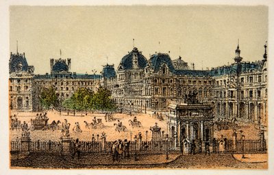 Paryż 1874: Nowy Luwr, kolekcja prywatna autorstwa Anonymous Anonymous