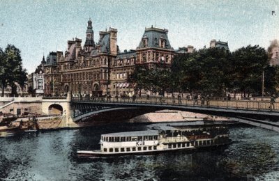 Paryż: widok na Hotel de Ville i Pont d