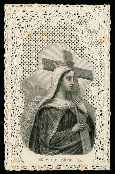 Pobożny wizerunek: św. Helena, matka Konstantyna Wielkiego (rycina) autorstwa Anonymous Anonymous
