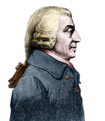 Portret Adama Smitha (1723 - 1790), szkockiego filozofa i ekonomisty. autorstwa Anonymous Anonymous