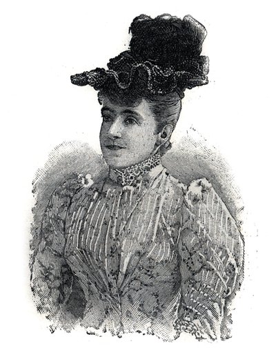 Portret Adeliny Patti (1843-1919), włoskiej piosenkarki. Grawer w „”Le Petro Parisien”” autorstwa Anonymous Anonymous