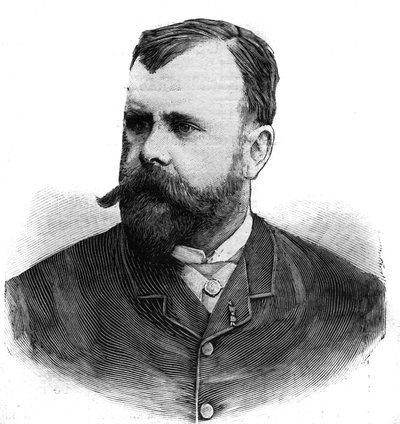 Portret Alberta Maignana (1845-1908), francuskiego malarza. Grawer w „”Le Peute Parisien”” autorstwa Anonymous Anonymous