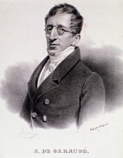 Portret Alexisa de Garaude (1779-1852) francuskiego kompozytora. 19 wiek. autorstwa Anonymous Anonymous