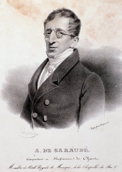 Portret Alexisa de Garaude (1779-1852) francuskiego kompozytora. 19 wiek. autorstwa Anonymous Anonymous