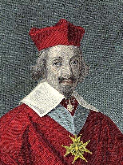 Portret Armanda Jeana Du Plessisa, kardynała De Richelieu (1585-1642) Talerz i polityk francuski autorstwa Anonymous Anonymous