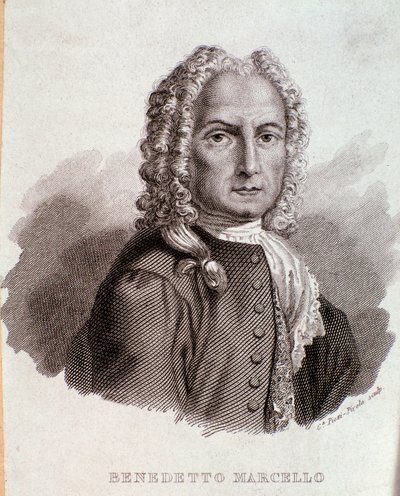 Portret Benedetto Marcello (grafika) autorstwa Anonymous Anonymous
