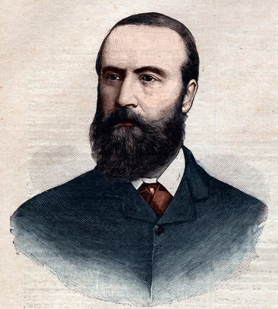 Portret Charlesa Stewarta Parnella (1846-1891), irlandzkiego polityka. Grawer w „Le petit Parisien”” z 1891 r. Ze zbiorów prywatnych. autorstwa Anonymous Anonymous