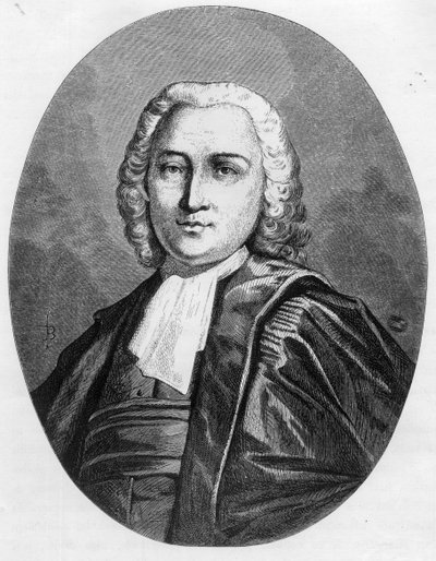 Portret Chretiena Guillaume de Malesherbes (1721-1794) prawnika króla na mocy Konwencji - Rycina z 1863 roku w „Czerwonej księdze - Histoire De L