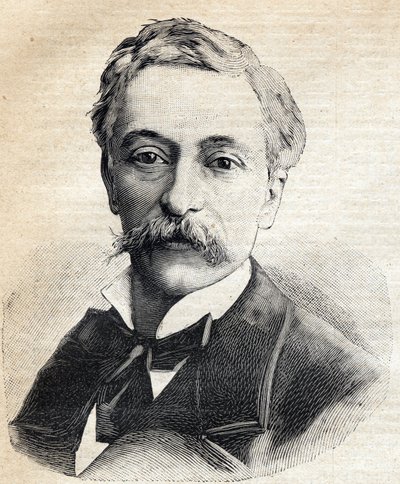 Portret Edouarda Lockroya (1838-1913) francuskiego polityka. Grawerowanie w „Le Petit Parisien”” 1893. autorstwa Anonymous Anonymous