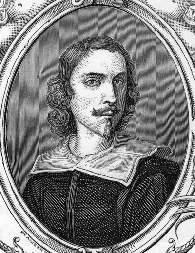 Portret Francesco Albaniego (1578-1660) powiedział albański, włoski malarz. 1859 grawerowanie w „Galeriach Europy – Włochy” autorstwa Armandauda. Prywatna kolekcja. autorstwa Anonymous Anonymous