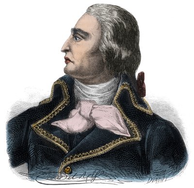 Portret Francois Josepha Westermanna, generała francuskiego (1751-1794) Armii Republikańskiej - Grawerowanie w „Histoire des Girondins” autorstwa Alphonse de Lamartine (1790-1869) 1865-1866 - Kolekcja prywatna autorstwa Anonymous Anonymous