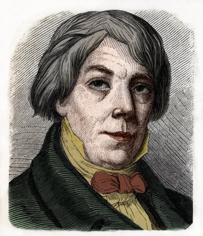 Portret Franza Xavera Petera Josepha Schnydera von Wartensee szwajcarskiego kompozytora i pedagoga (1786-1868). Grawerowanie z 1855 roku. autorstwa Anonymous Anonymous