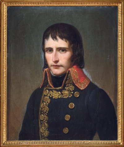 Portret generała Bonaparte (1769-1821), Anonim. olej na płótnie autorstwa Anonymous Anonymous
