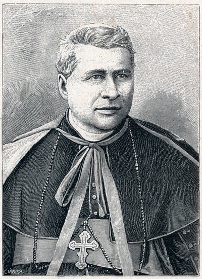 Portret Giovanniego Simeoni (1816-1892), włoskiego kardynała. Grawer w „Misjach katolickich w XIX wieku” Louis-Eugene (Louis Eugene) Louvet. prywatna kolekcja. autorstwa Anonymous Anonymous