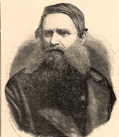Portret Henri Depelchina (1822-1900), misjonarza jezuitów, pierwszego przełożonego misji w Górnym Zambeze w Afryce. Grawer w „Misjach katolickich w XIX wieku” Louis-Eugene (Louis Eugene) Louvet. prywatna kolekcja. autorstwa Anonymous Anonymous