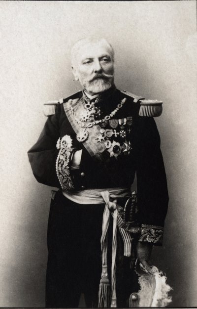 Portret Hyacinthe Laurent Theophile Aube (admirał Aube) (1826-1890), admirał francuski. Kolekcja FPL. autorstwa Anonymous Anonymous