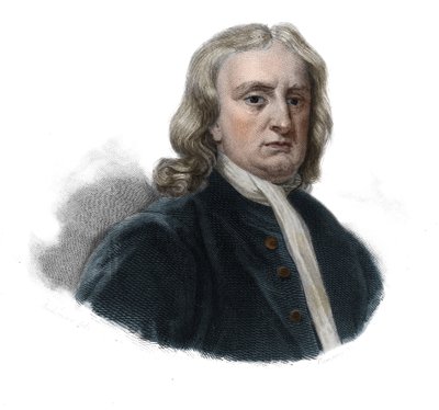 Portret Izaaka Newtona (1642 - 1727), filozofa i matematyka w „Portretach i historii pożytecznych mężczyzn: mężczyzn i kobiet wszystkich krajów i wszystkich warunków, którzy nabyli prawa do uznania mężczyzn” opublikowanym i propagowanym przez Towarzystwo autorstwa Anonymous Anonymous