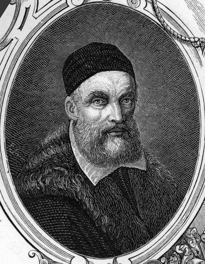 Portret Jacopo lub Giacomo Bassano (1518-1592) włoskiego malarza. Rycina z 1859 r. w „”galeriach Europy – Włochy” autorstwa armengaud. Prywatna kolekcja. autorstwa Anonymous Anonymous