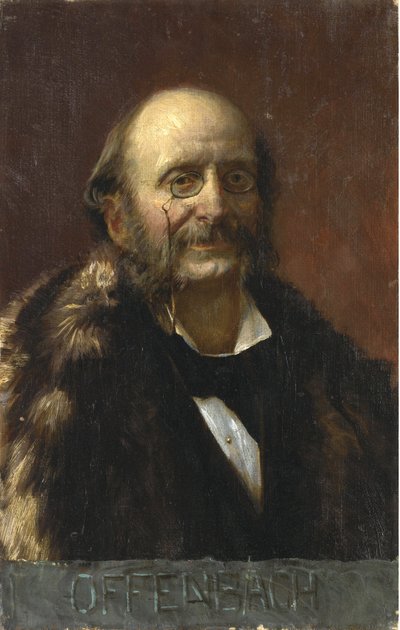 Portret Jacquesa Offenbacha (1819-1880) - Anonimowy - Olej na płótnie - Kolekcja prywatna autorstwa Anonymous Anonymous