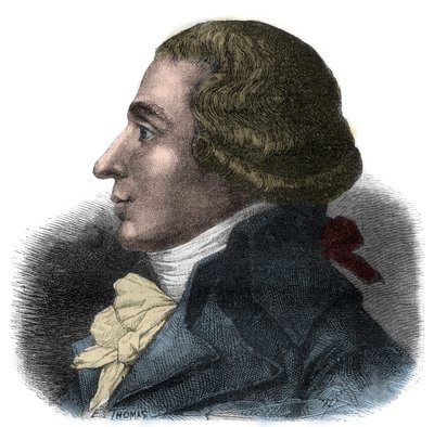 Portret Jean-Baptiste Boyer-Fonfrede (Jean Baptiste Boyer Fonfrede) (1766-1793), francuskiego polityka - Zastępcy Konwentu, należy do Girondins - Grawer w „Histoire des Girondins” Alphonse de Lamartine (1790-1869) 1865-1866 - Prywatne autorstwa Anonymous Anonymous