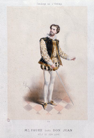 Portret Jean Baptiste Faure jako Don Giovanni (1866) autorstwa Anonymous Anonymous