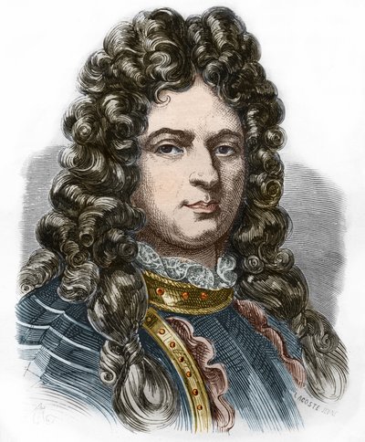 Portret Jeana Barta (1650 - 1702), korsarza francuskiego. Rycina z XIX wieku. Prywatna kolekcja. autorstwa Anonymous Anonymous